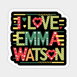 I Love Emma Watson Magnet