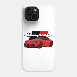 Car Supra 5th Generation GR A90 red Phone Case