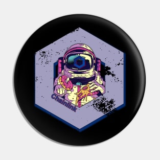 Chainlink Cryptocurrency DeFi LINK Crypto Astronaut Pin