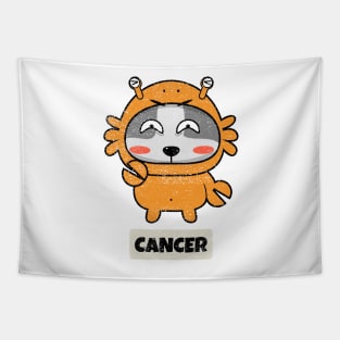 Funny Zodiac Baby Cancer Tapestry