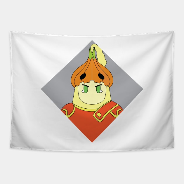 Onion Knight Doll Portrait Tapestry by inotyler