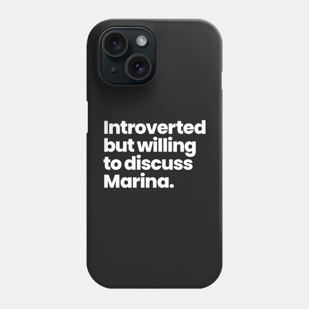 Introverted but willing to discuss Marina - Station 19 Phone Case by VikingElf