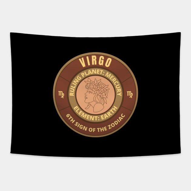 Zodiac signs Virgo Tapestry by InspiredCreative