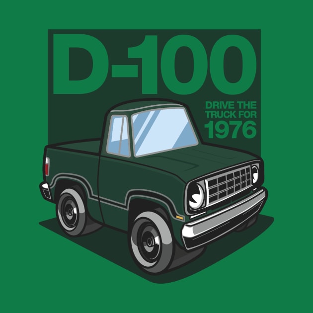 D100 - 1976 (Dark Green Iridescent) by jepegdesign