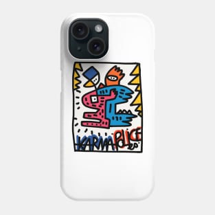 Graffiti Karma Police Doodle Phone Case