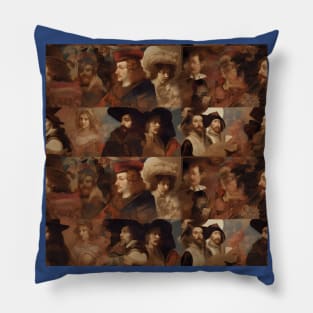 Rembrandt Paintings Mashup Pillow