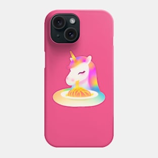 Rainbow Spaghetti Unicorn Phone Case