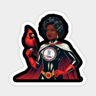 Richmond Virginia 1970s Black Female Comic Book Superhero RVA Magnet