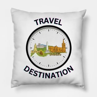 Travel to Dublin Pillow