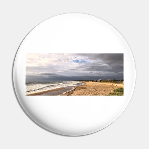 Blyth Beach Panorama Pin by Violaman