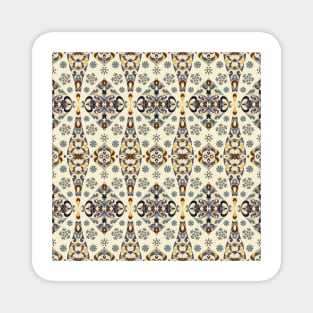 Ethnic patterns in oriental style. Magnet