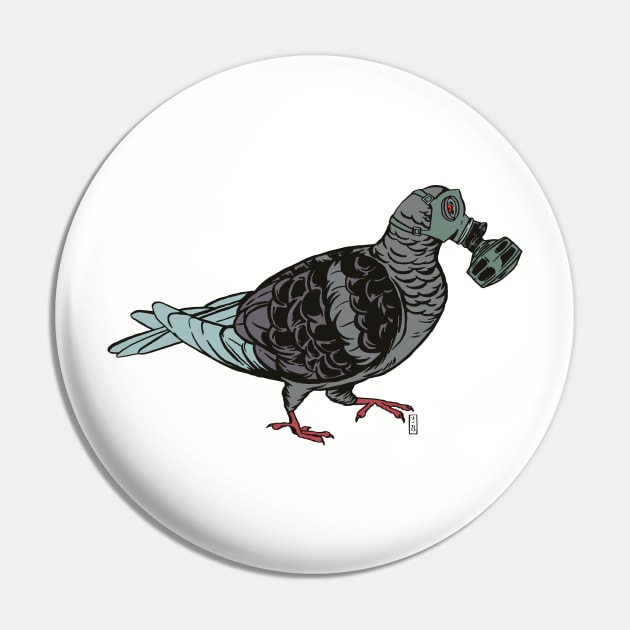 COVID Refugee Pigeon Pin by Thomcat23