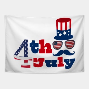 Happy 4th of July Independence Day Tapestry