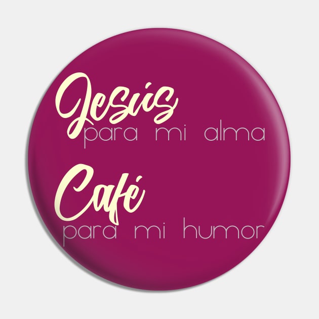 Jesús y Café Pin by SpanglishFaith