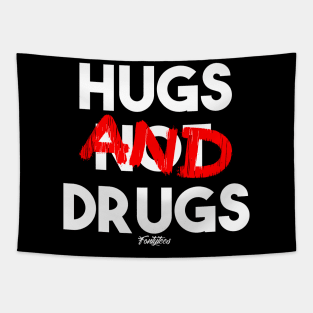 HUGS NOT DRUGS Tapestry