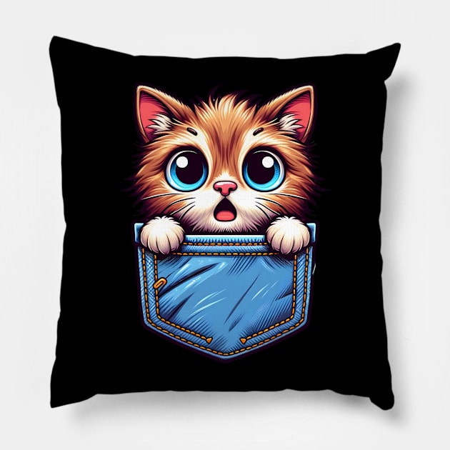 cat pocket Pillow by FnF.Soldier 