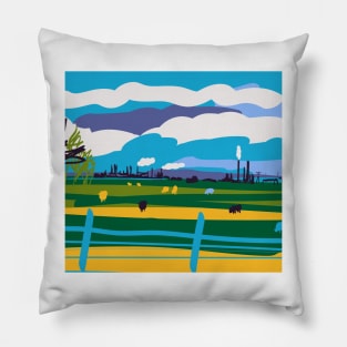 Teesside landscape Pillow