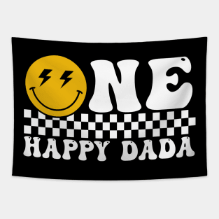 One Happy Dude Dada 1St Birthday Family Matching Tapestry