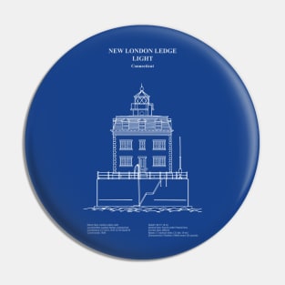 New London Ledge Light Lighthouse - Connecticut - ADpng Pin