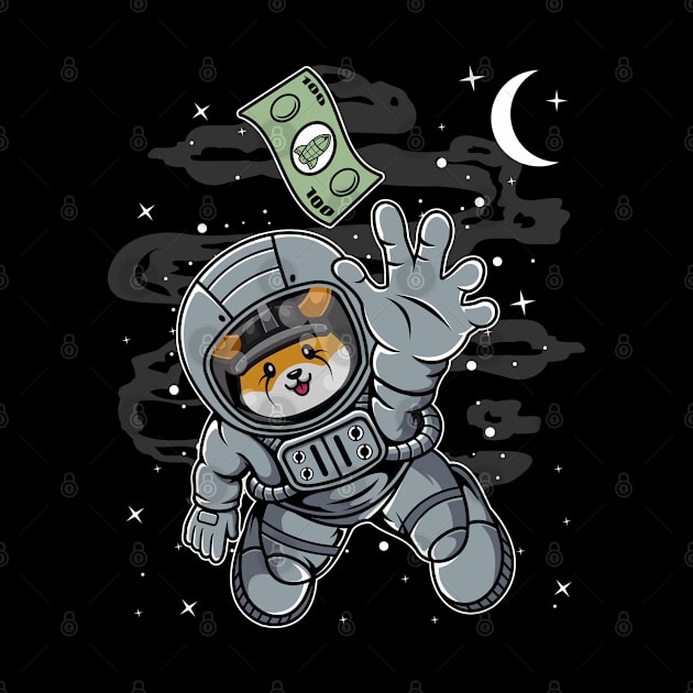 Astronaut Reaching Floki Inu Coin To The Moon Floki Army Crypto Token Cryptocurrency Blockchain Wallet Birthday Gift For Men Women Kids by Thingking About