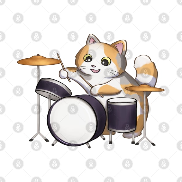 Drummer Cat by Meowrye