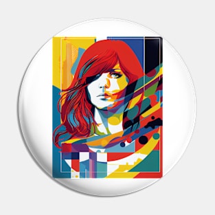 Modern woman in pop-art style Pin