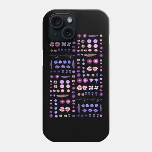 Colorful violet dried flowers Phone Case