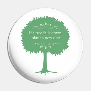 Green Tree Pin