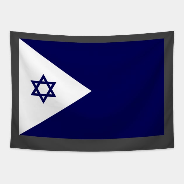 Flag of the Israeli Navy Tapestry by EphemeraKiosk