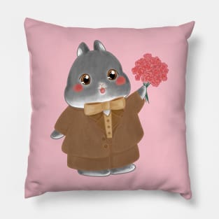 Sean Black Rabbit Wedding Edition _ Bunniesmee Pillow