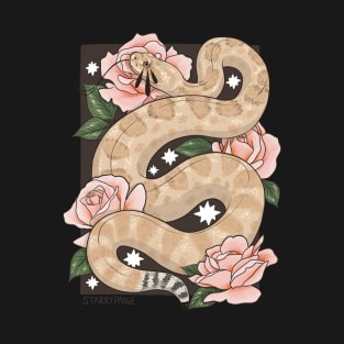 Santa Catalina Rattlesnake with Roses T-Shirt