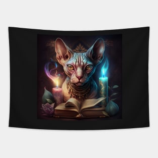 Black Magician Sphynx Tapestry