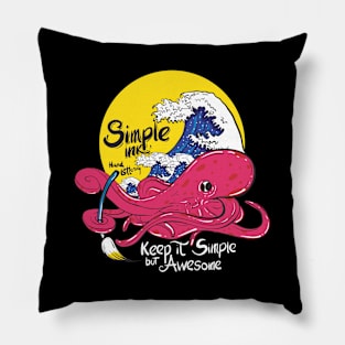 Octopus simple INK Pillow