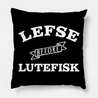 Funny Lefse before Lutefisk Pillow