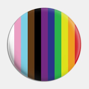 Rainbow stripes Pin