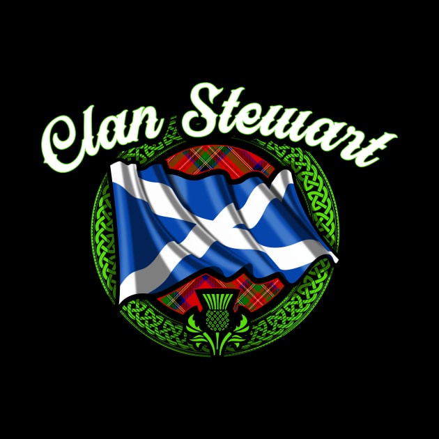 Scottish Flag Clan Stewart by Celtic Folk