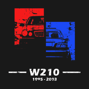 W210 classic limousine colorful retro T-Shirt