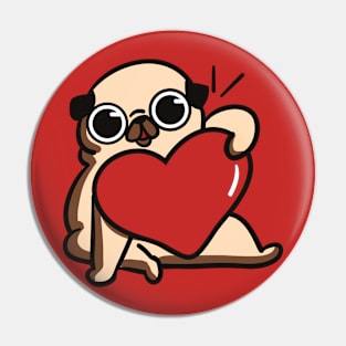 Pug Love Pin