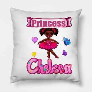 Princess Name Chelsea Personalized girls African American Ballerina Ballet Pillow