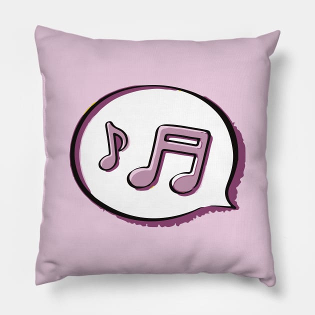 BTS butter music note Pillow by Oricca