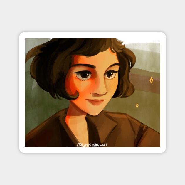 Amelie Poulain Magnet by Letrinha