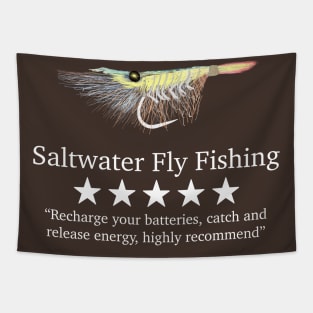 Saltwater Fly Fishing 5 stars rating catch and release energy Tapestry