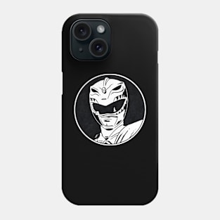 GREEN RANGER - Mighty Morphin Power Rangers (Circle Black and White) Phone Case