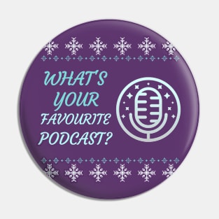 Podcast Fans Favourite Christmas Sweater Pin