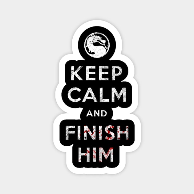 Keep Calm and Finish Him Magnet by SOULTHROW