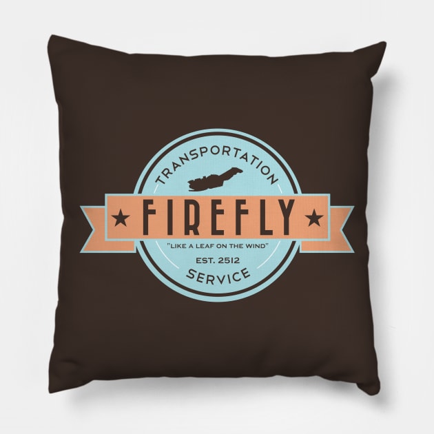 Firefly Transportation Pillow by FOUREYEDESIGN