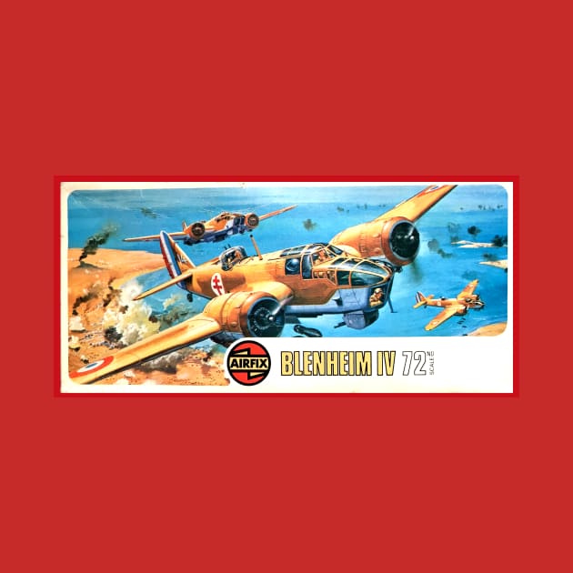 Vintage Model Kit Box Art - Blenheim IV Aircraft by Starbase79