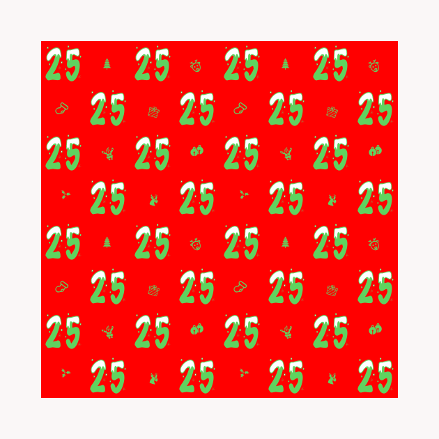 Christmas 25 Red by Slap Cat Designs