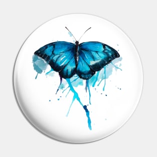 Watercolour Butterfly Pin