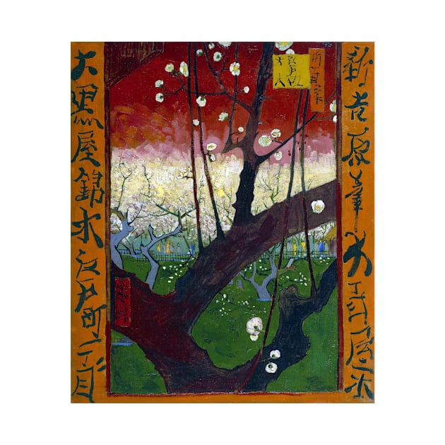 Vincent van Gogh Flowering Plum Orchard near Hiroshige by pdpress